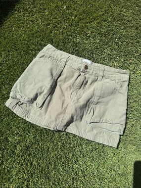 Princess Polly Casual Olive Green Women's Cargo Mini Skirt size 2